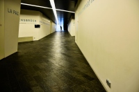 crossroads to the world: view inside Jewish Museum in Berlin