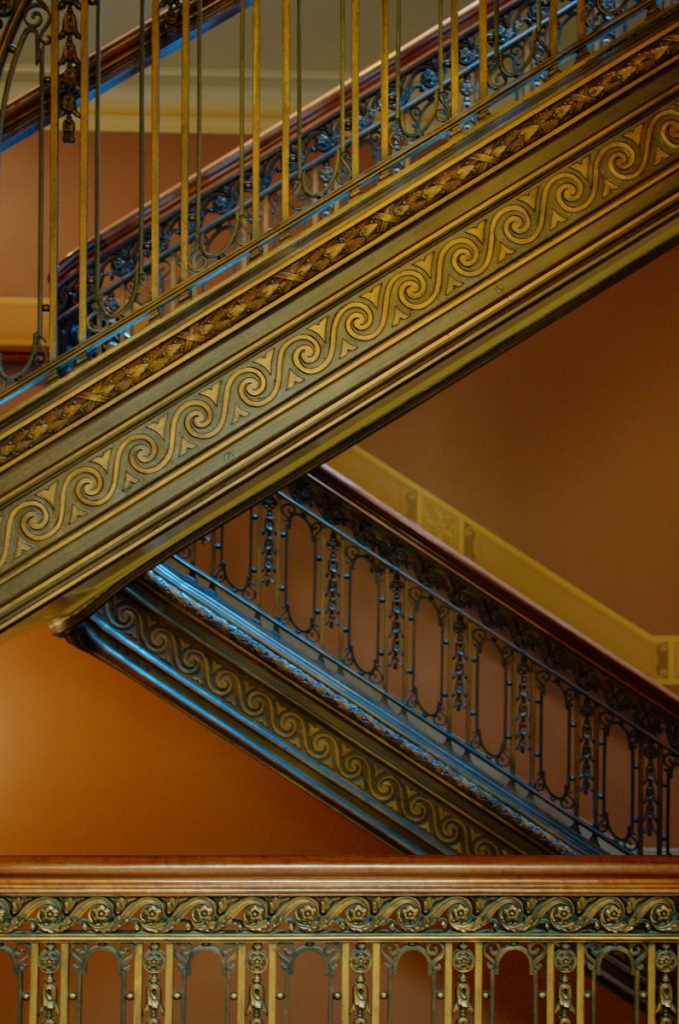 an ornate stairwell