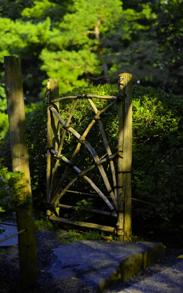 wooden gate into the garden